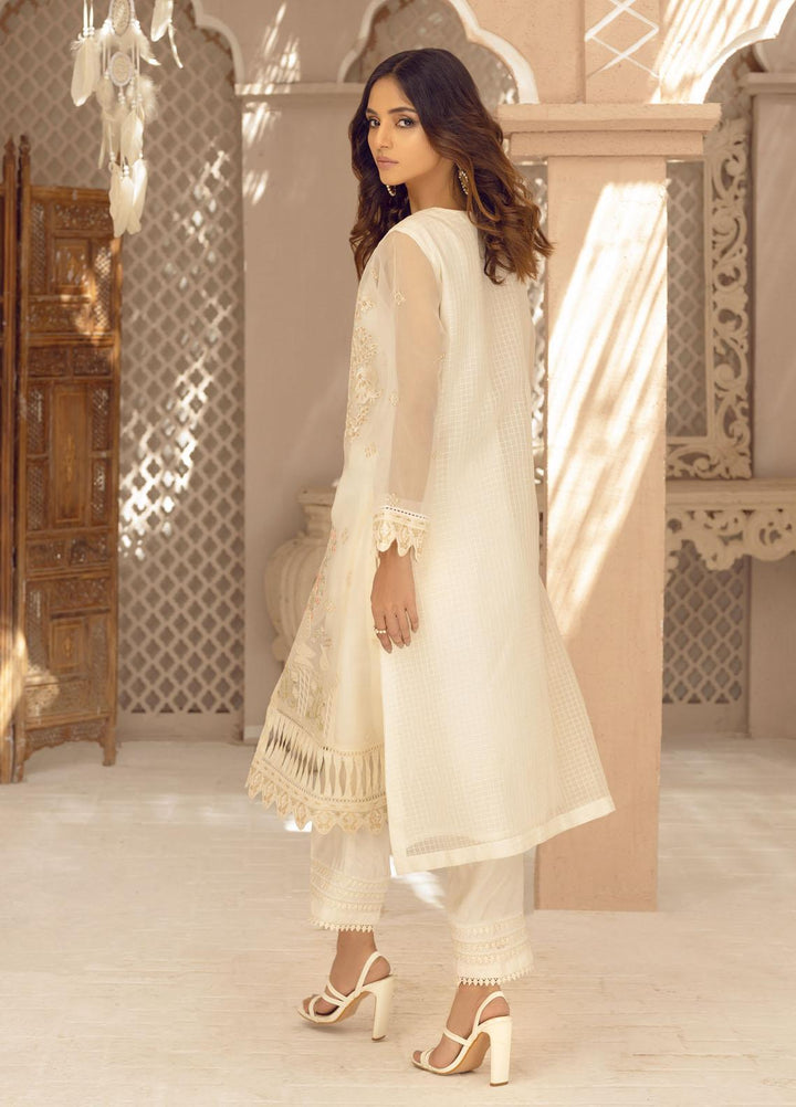 Jade By Shamooz Embroidered Organza  Unstitched Shirt SU-044 - Spring Collection