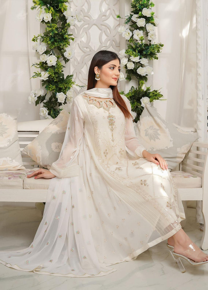 Shamooz Luxury Pret  Chiffon 3 Piece Dress SHM23MP Chambeli/ SEM-0378