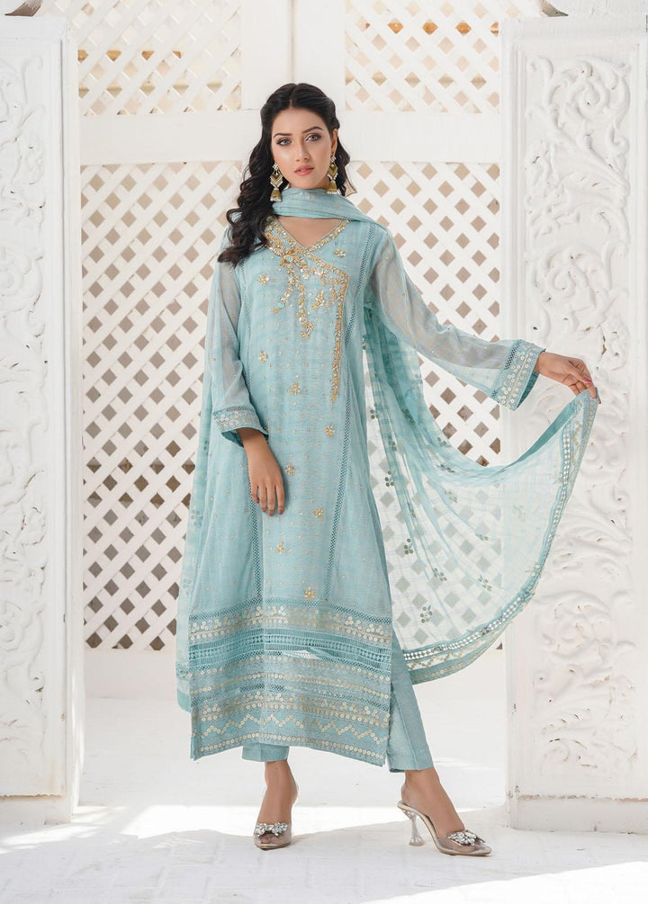 Shamooz Luxury Pret  Silk Net 3 Piece Suit SHM22RW SEM-0358