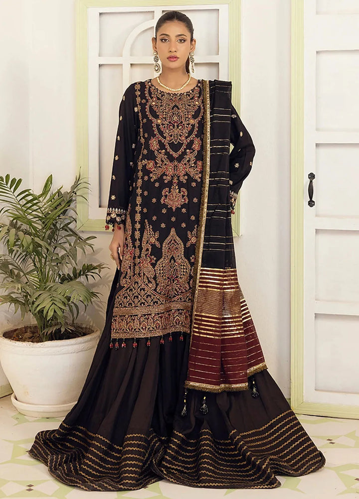 Shan e Festive by Salitex Embroidered Cotton Silk Suits Unstitched 3 Piece SUNW6NO003UT - Festive Collection