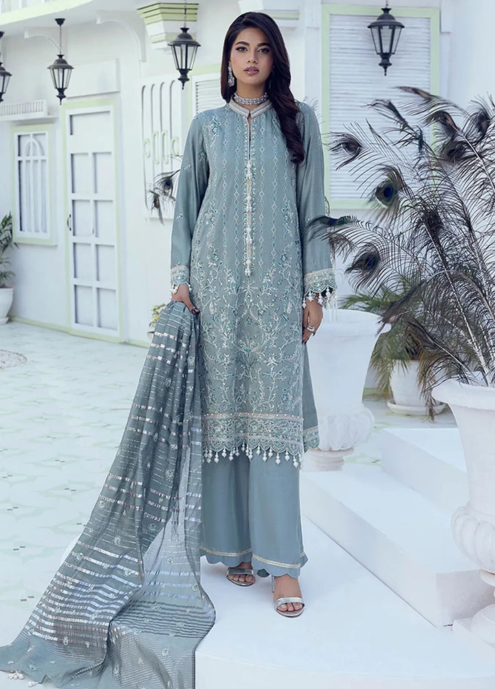 Shan e Festive by Salitex Embroidered Cotton Silk Suits Unstitched 3 Piece SUNW6NO010UT - Festive Collection