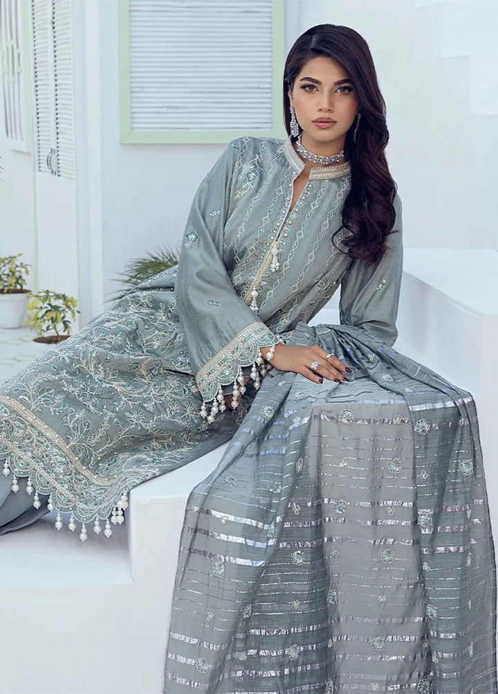 Shan e Festive by Salitex Embroidered Cotton Silk Suits Unstitched 3 Piece SUNW6NO010UT - Festive Collection