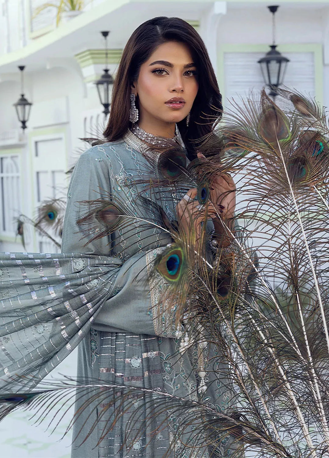 Shan e Festive by Salitex Embroidered Cotton Silk Suits Unstitched 3 Piece SUNW6NO010UT - Festive Collection