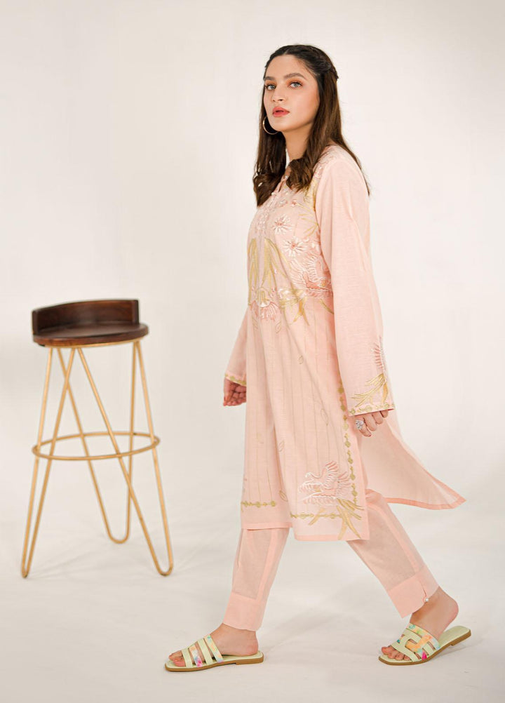 Shanyera Casual Pret Embroidered Lawn 2 Piece Suit SHN22SC B1 - Glossy Pink