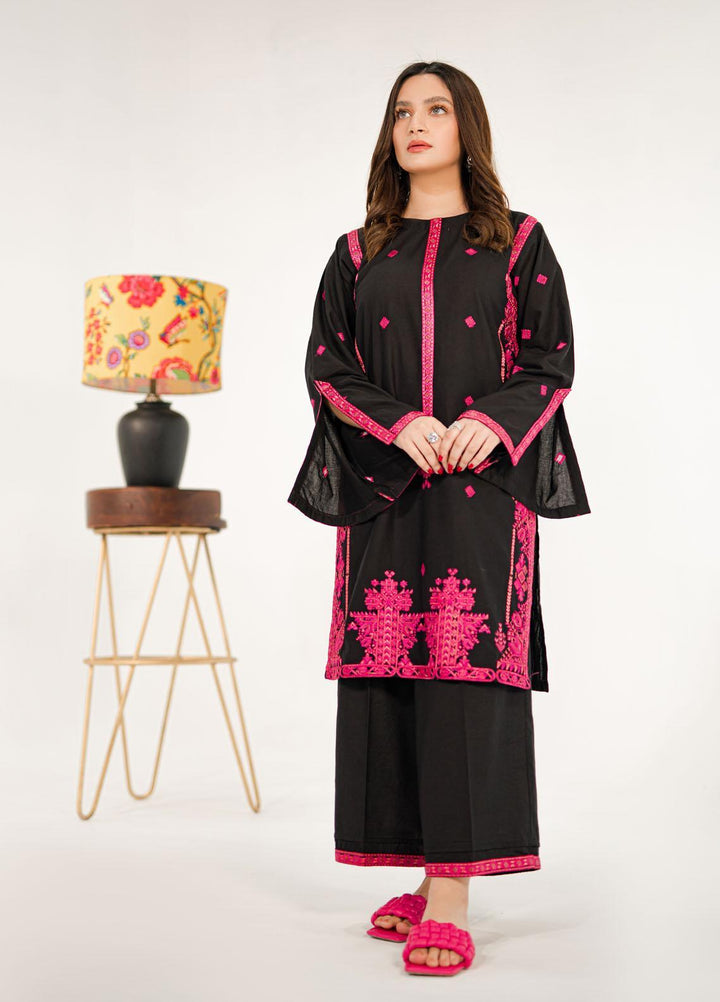 Shanyera Casual Pret Embroidered Lawn 2 Piece Suit SHN22SC B2 - Tribal Black