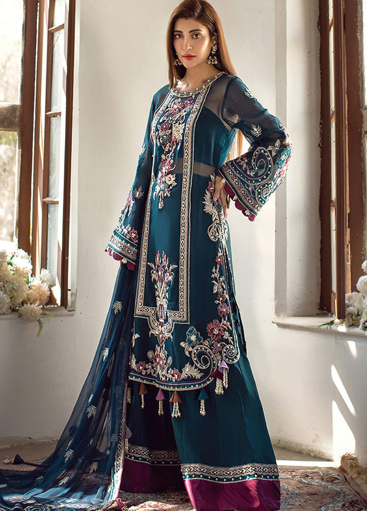 Sheeba Kapadia Embroidered Organza Suits Unstitched 3 Piece SHK21BR 08-Freya - Festive Collection