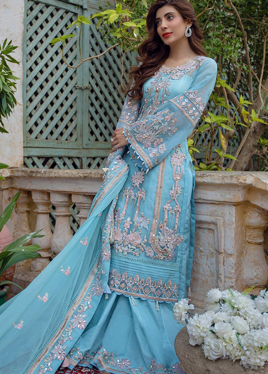 Sheeba Kapadia Embroidered Chiffon Suits Unstitched 3 Piece SHK21BR 09-Serenity - Festive Collection