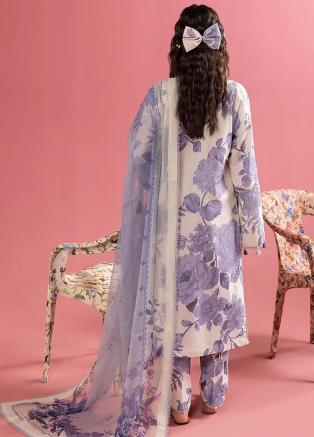 Sheen by Alizeh Fashion Printed Lawn Suits Unstitched 3 Piece AFB24SH D-01 Pearl Mist - Summer Collection