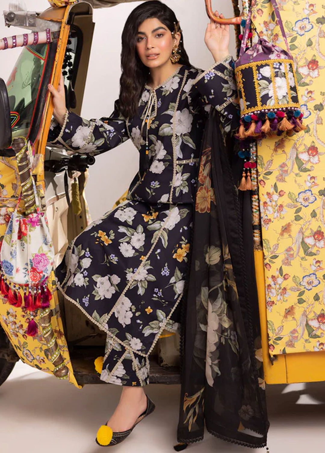 Sheen by Alizeh Fashion Printed Lawn Suits Unstitched 3 Piece AFB24SH D-02 Flora - Summer Collection