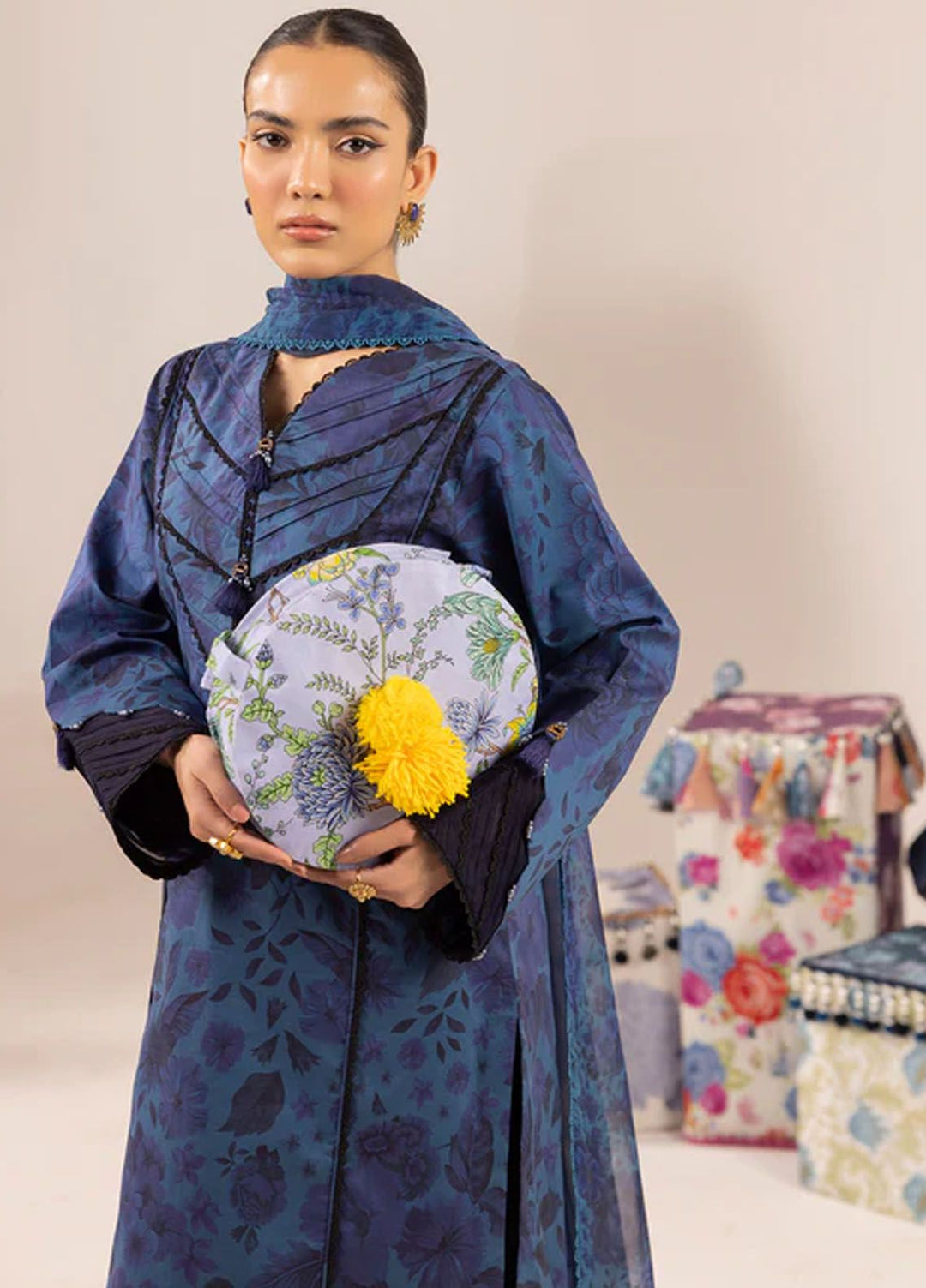 Sheen by Alizeh Fashion Printed Lawn Suits Unstitched 3 Piece AFB24SH D-04 Moonstone - Summer Collection