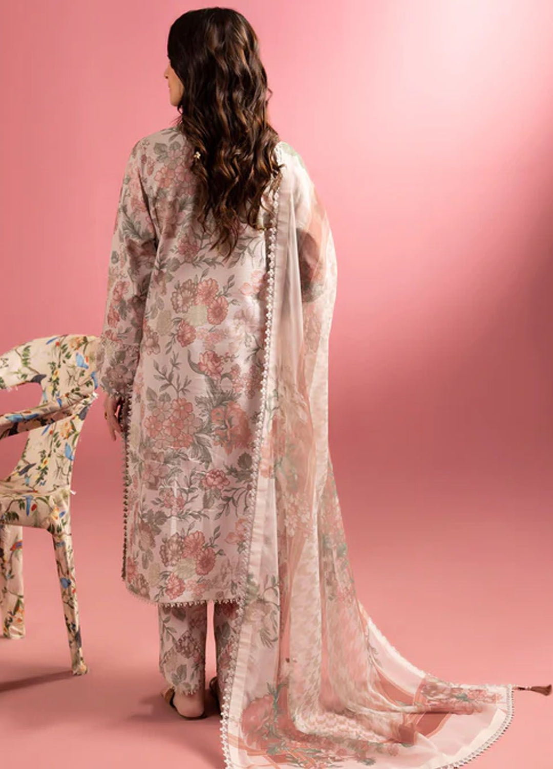 Sheen by Alizeh Fashion Printed Lawn Suits Unstitched 3 Piece AFB24SH D-08 Sunset Blush - Summer Collection