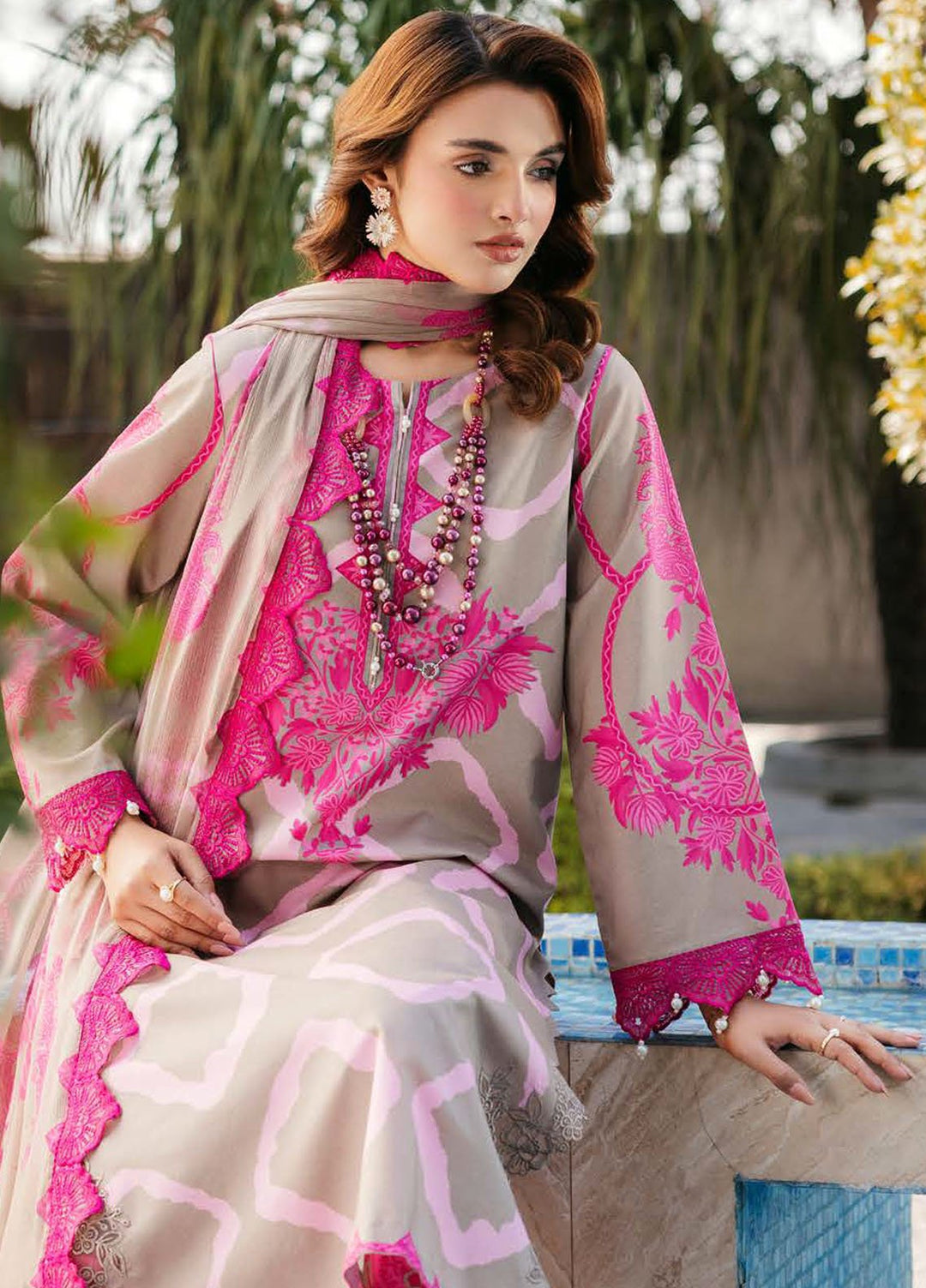 Sheen by Charizma Embroidered Lawn Suits Unstitched 3 Piece CRZ25SS SH5-09 - Summer Collection