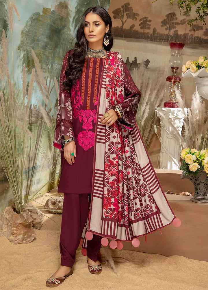 Sheen by Charizma Embroidered Marina Suits Unstitched 3 Piece CRZ21SN SHW-06 - Summer Collection
