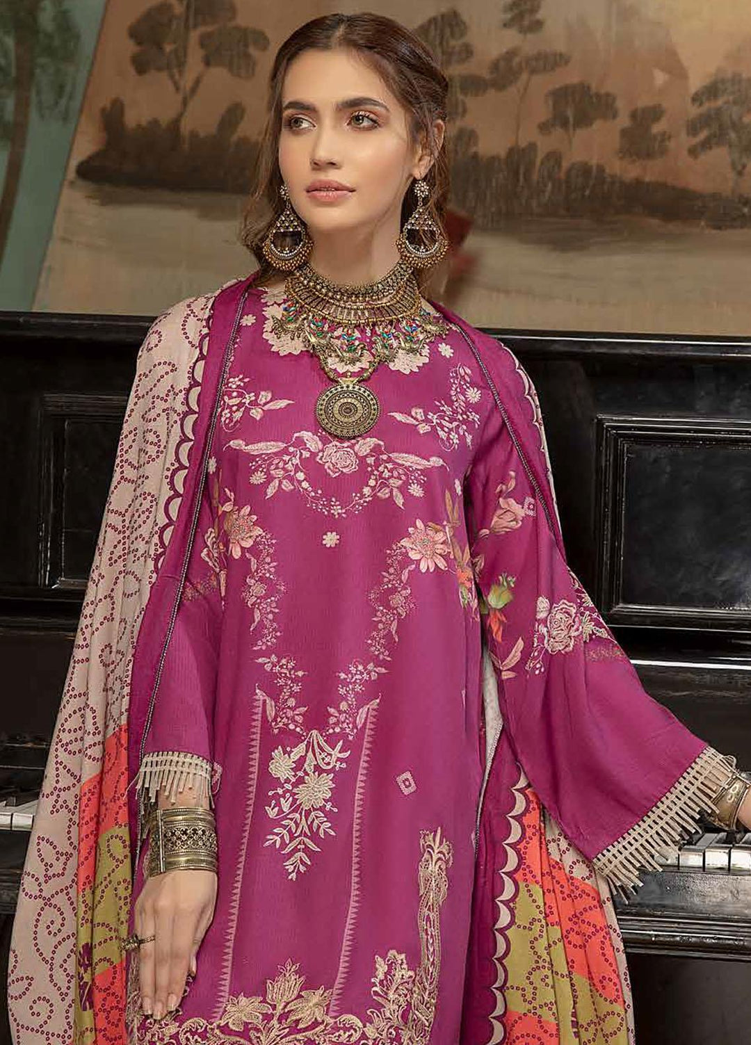 Sheen by Charizma Embroidered Marina Suits Unstitched 3 Piece CRZ21SN SHW-09 - Summer Collection