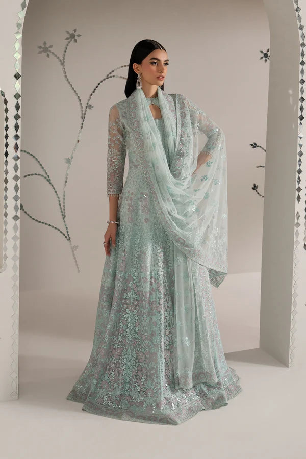 Shehnai by Lavish Premium Unstitched Embroidered Organza 3 Piece Suit LVP26USO SH-03 SHEHNAZ - Wedding Collection