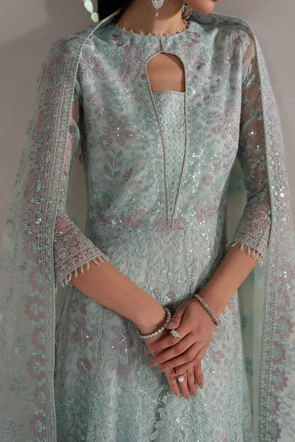 Shehnai by Lavish Premium Unstitched Embroidered Organza 3 Piece Suit LVP26USO SH-03 SHEHNAZ - Wedding Collection