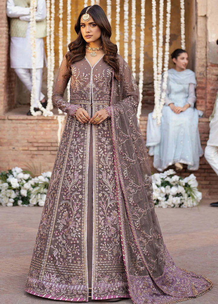 Shehnai by Zarif Embroidered Net Suit Unstitched 3 Piece ZF25S ZS-02 Noor - Formals Collection