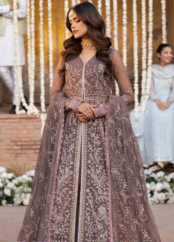 Shehnai by Zarif Embroidered Net Suit Unstitched 3 Piece ZF25S ZS-02 Noor - Formals Collection
