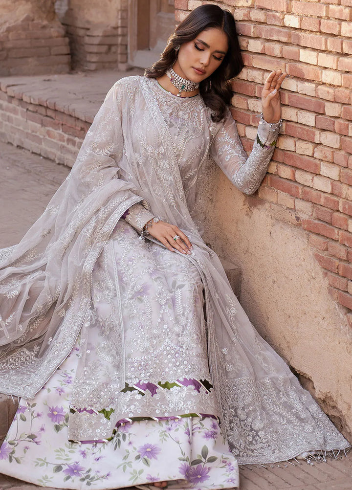 Shehnai by Zarif Embroidered Net Suit Unstitched 3 Piece ZF25S ZS-04 Barsha - Formals Collection