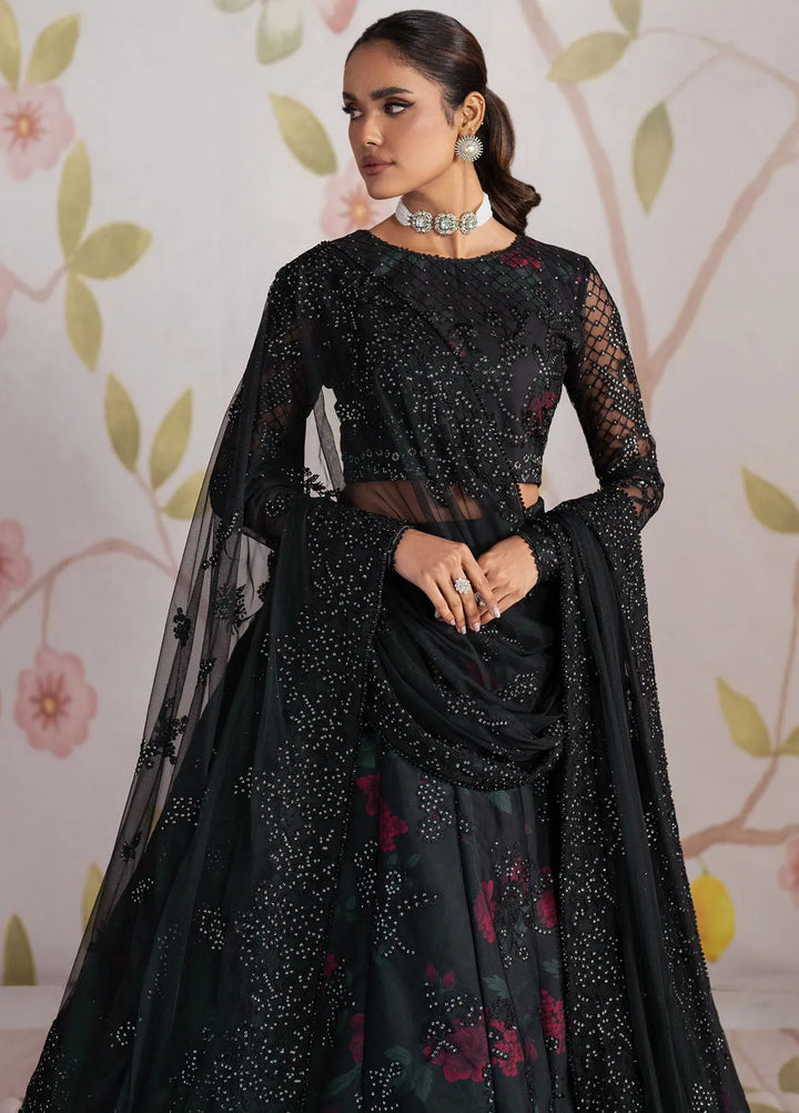 Shehnai by Zarif Embroidered Net Suit Unstitched 3 Piece ZF25S ZS-09 Haneen - Formals Collection