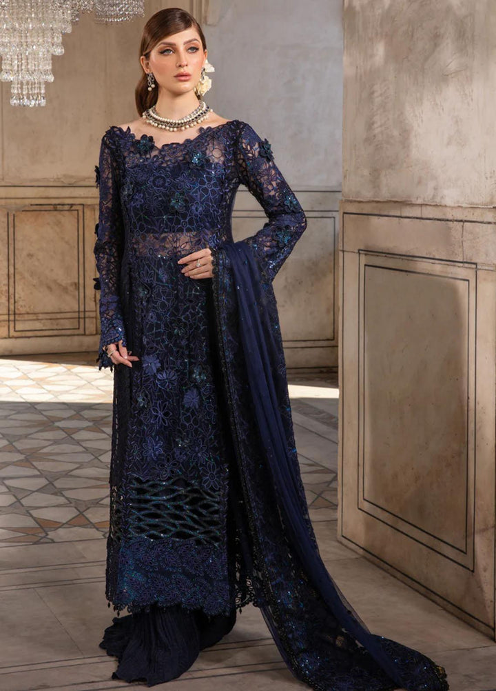 Shehnaiya By Rang Rasiya Embroidered Net Suits Unstitched 4 Piece RR23SH D-02 Malika - Wedding Collection