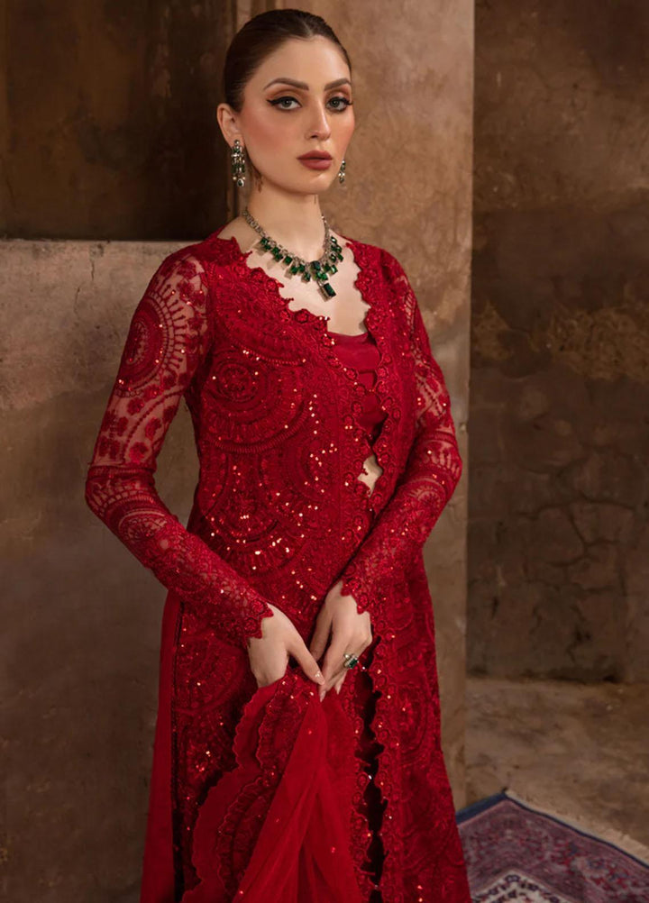 Shehnaiya By Rang Rasiya Embroidered Net Suits Unstitched 4 Piece RR23SH D-08 Shahnoor - Wedding Collection