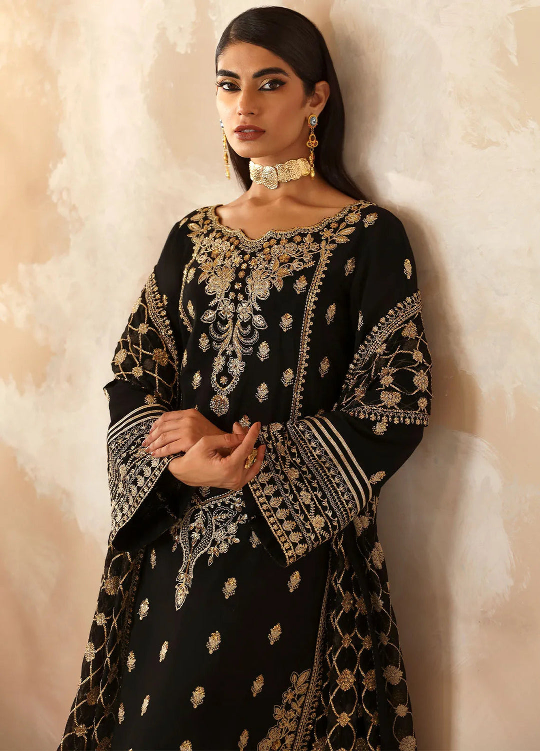 Shehrnaaz By Gulaal Embroidered Silk Suit Unstitched 3 Piece GL24SR GL-SD-24-03 Inaara - Formal Collection
