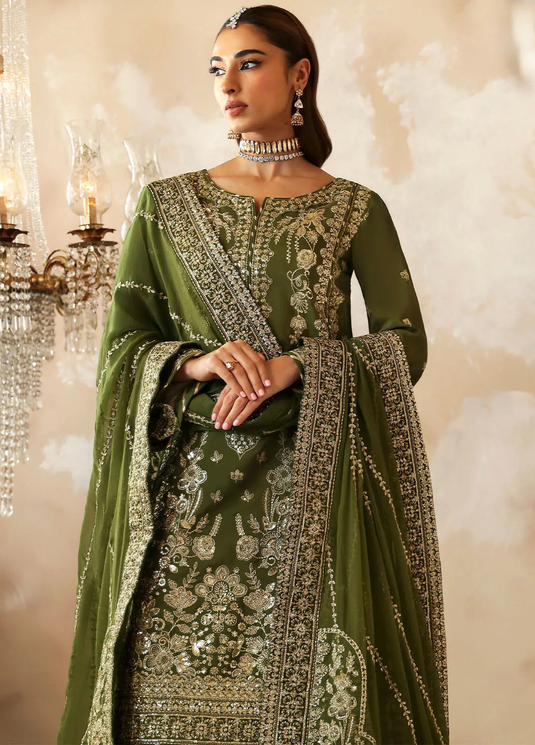 Shehrnaaz By Gulaal Embroidered Silk Suit Unstitched 3 Piece GL24SR GL-SD-24-08 Sohina - Formal Collection