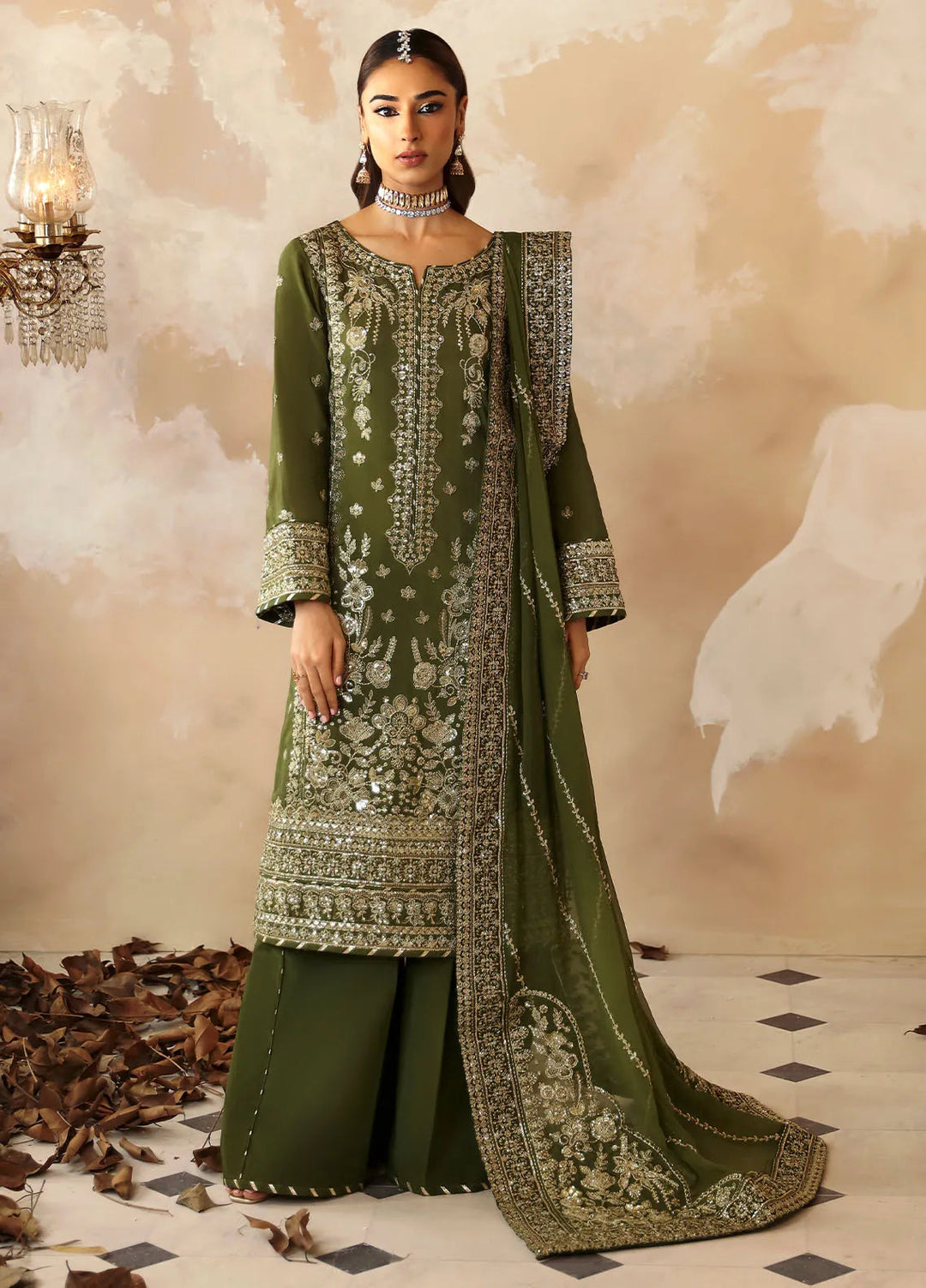 Shehrnaaz By Gulaal Embroidered Silk Suit Unstitched 3 Piece GL24SR GL-SD-24-08 Sohina - Formal Collection