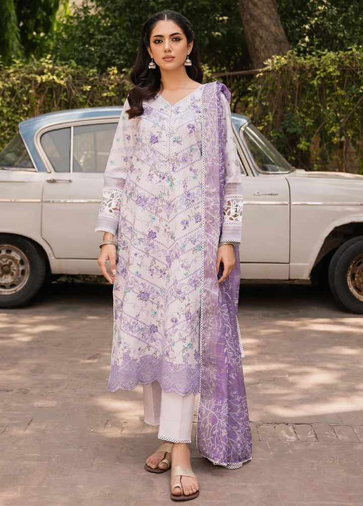 Shezlin By Aabyaan Embroidered Chikankari Suits Unstitched 3 Piece ABY23S AC-02 Setareh - Summer Collection