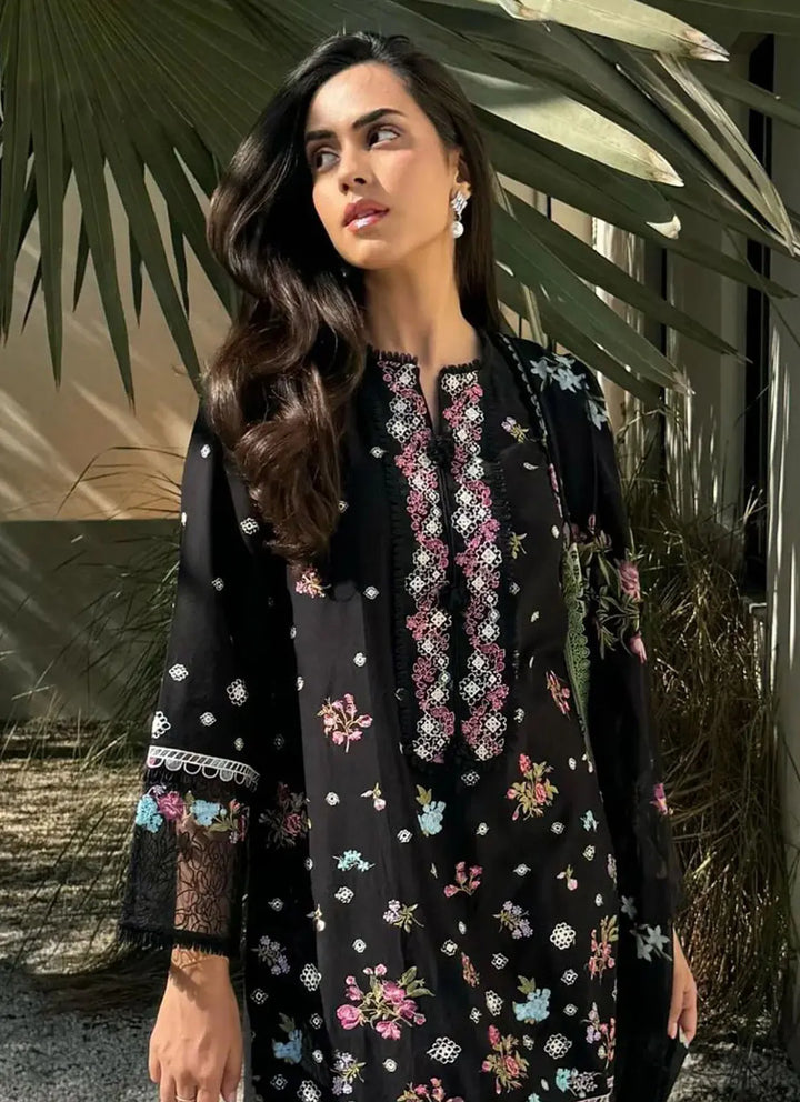 Shiree By Sable Vogue Embroidered Lawn Suit Unstitched 3 Piece SV24S D-04 Aster - Summer Collection