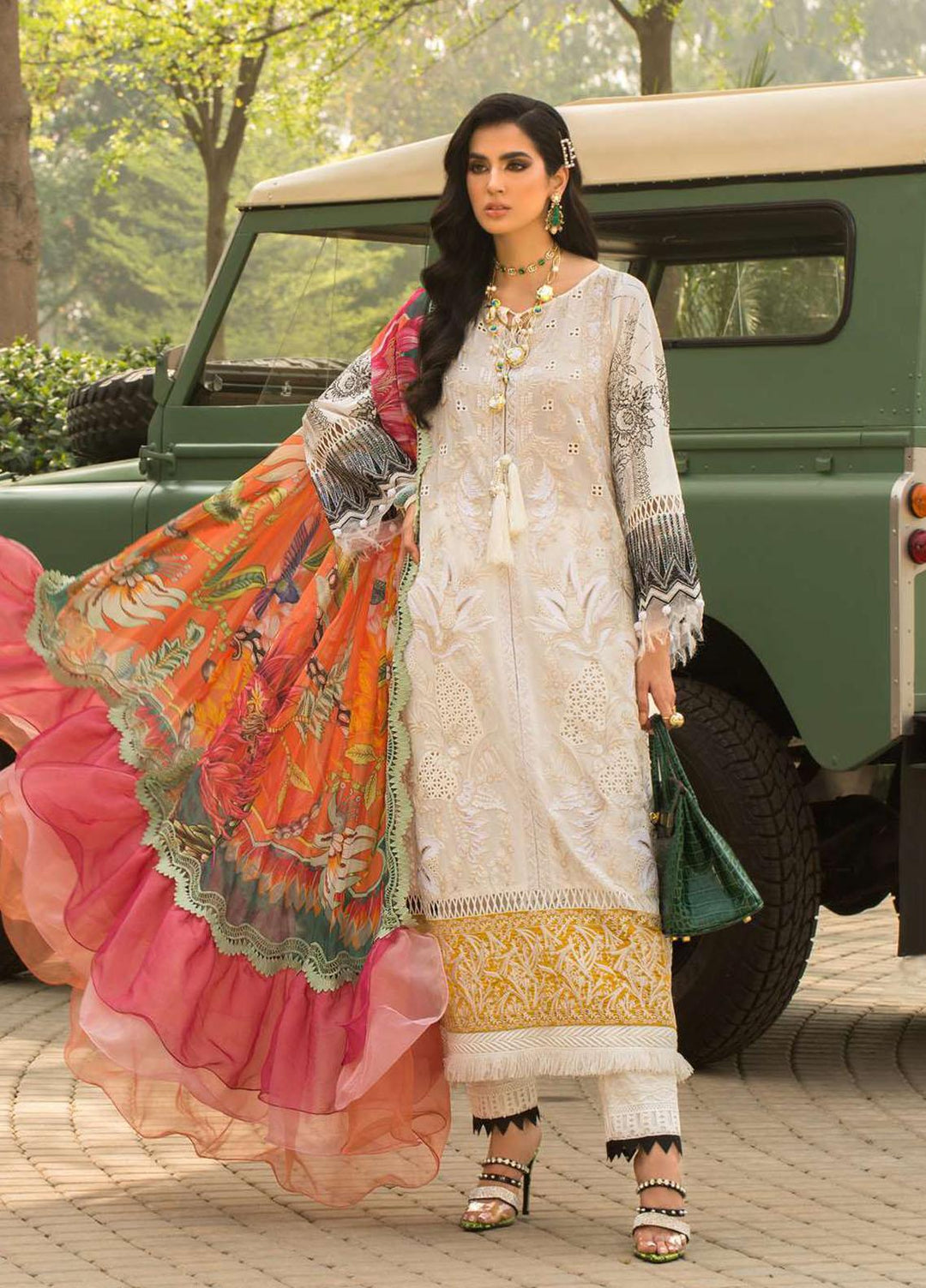 Shiza Hassan Embroidered Lawn Suits Unstitched 3 Piece SH22LEL LYRA - Festive Luxury Collection