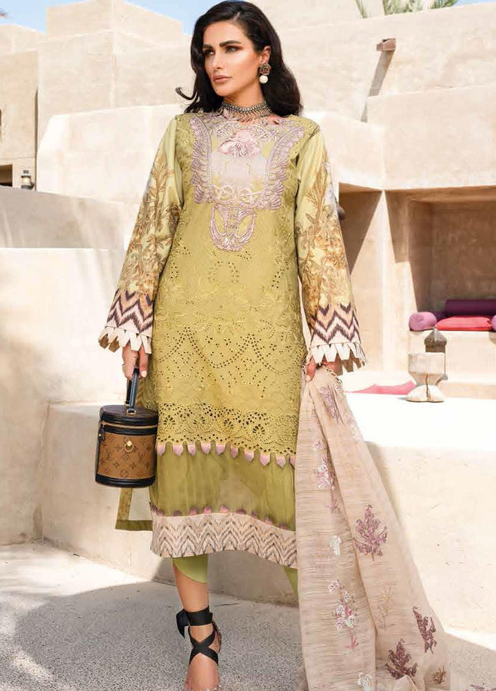 Shiza Hassan Embroidered Lawn Suits Unstitched 3 Piece SH21LL 07-A ARIANA - Luxury Collection