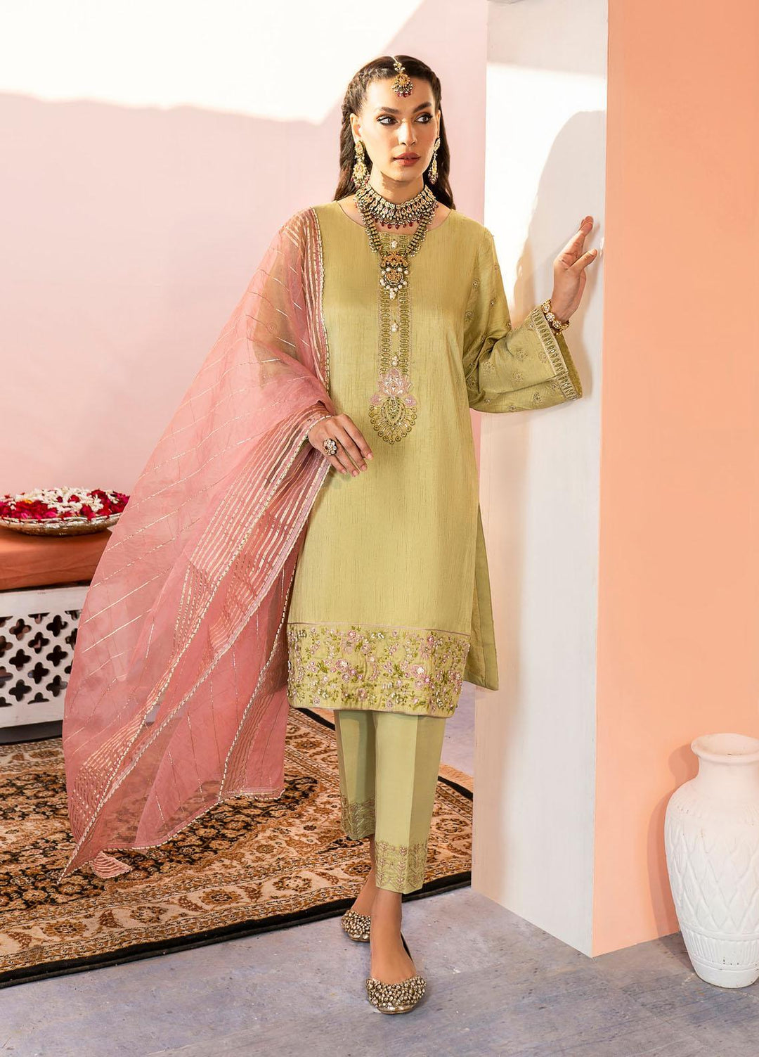 Shurooq Pret  Raw Silk 3 Piece Suit NEHA