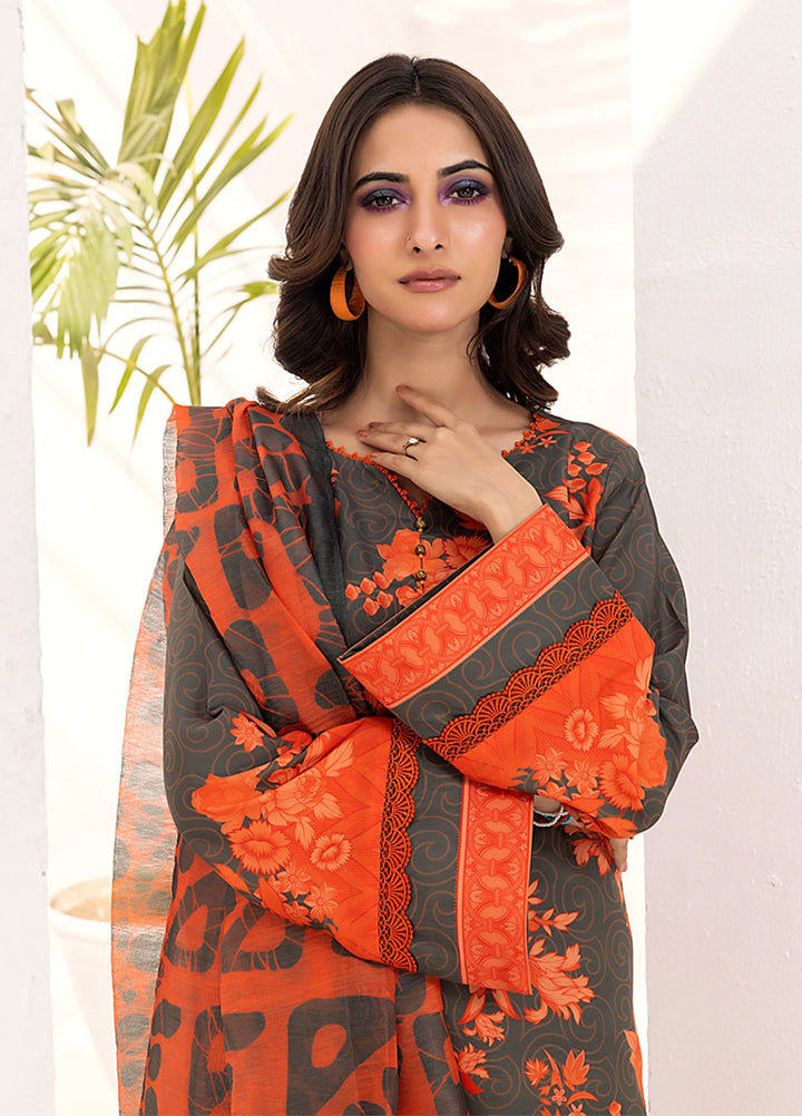 Sibel by Salitex Printed Silk Lawn Suits Unstitched 3 Piece SUNS25ASI094UT - Summer Collection