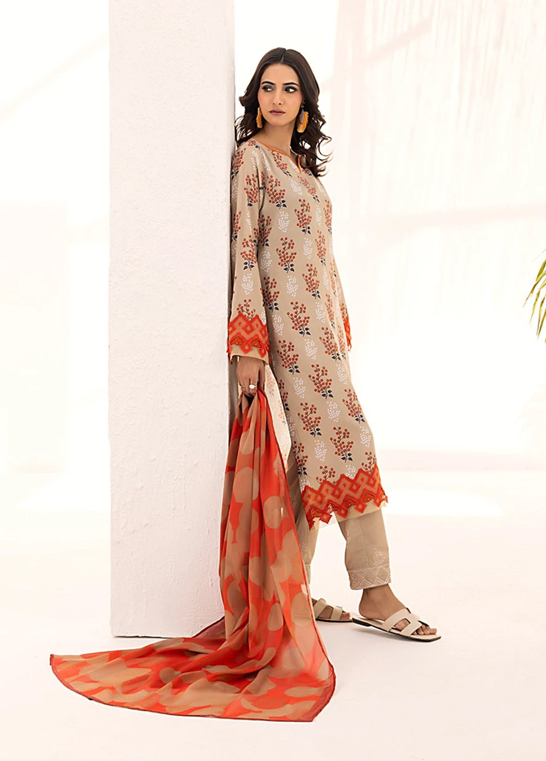 Sibel by Salitex Printed Silk Lawn Suits Unstitched 3 Piece SUNS25ASI098UT - Summer Collection