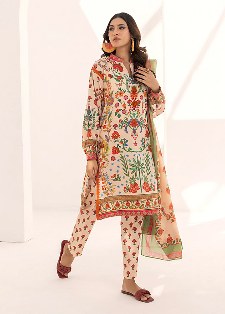 Sibel by Salitex Printed Silk Lawn Suits Unstitched 3 Piece SUNS25ASI100UT - Summer Collection