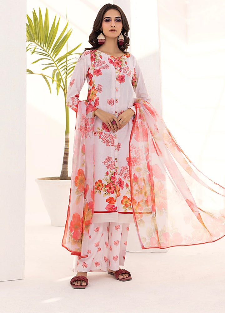 Sibel by Salitex Printed Silk Lawn Suits Unstitched 3 Piece SUNS25ASI108UT - Summer Collection
