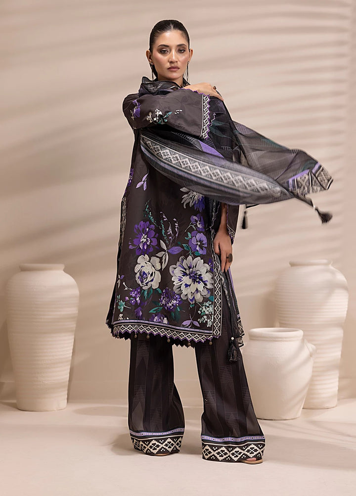 Sibel by Salitex Printed Silk Lawn Suits Unstitched 3 Piece SUNS25ASI168UT - Summer Collection