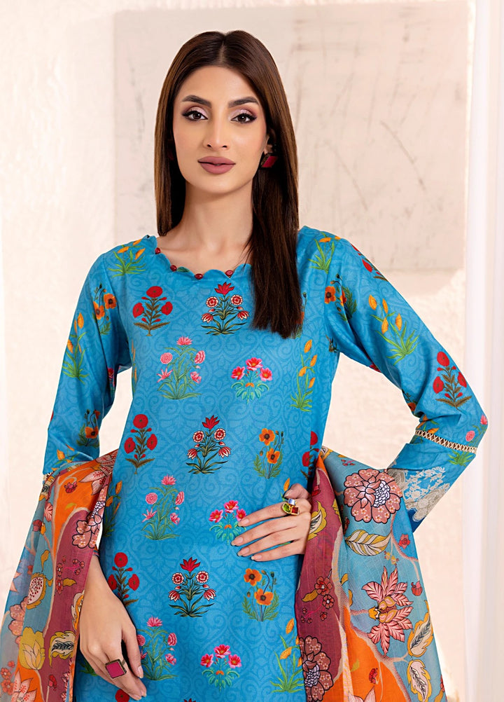 Sible by Salitex Printed Silk Lawn Suits Unstitched 3 Piece SUNS25ASI133UT - Summer Collection