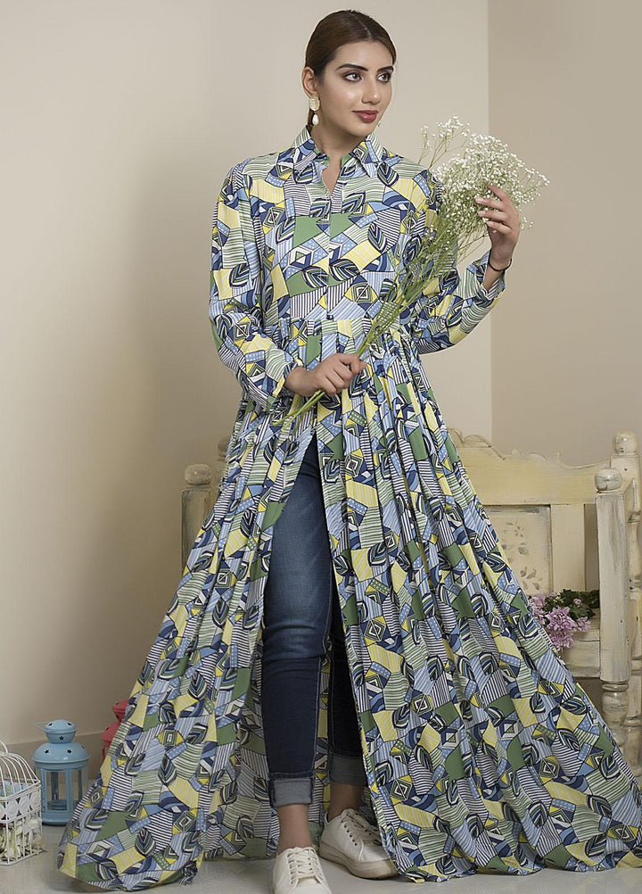 Sidra Mumtaz Luxury Pret  Lawn Shirt Maze Craze