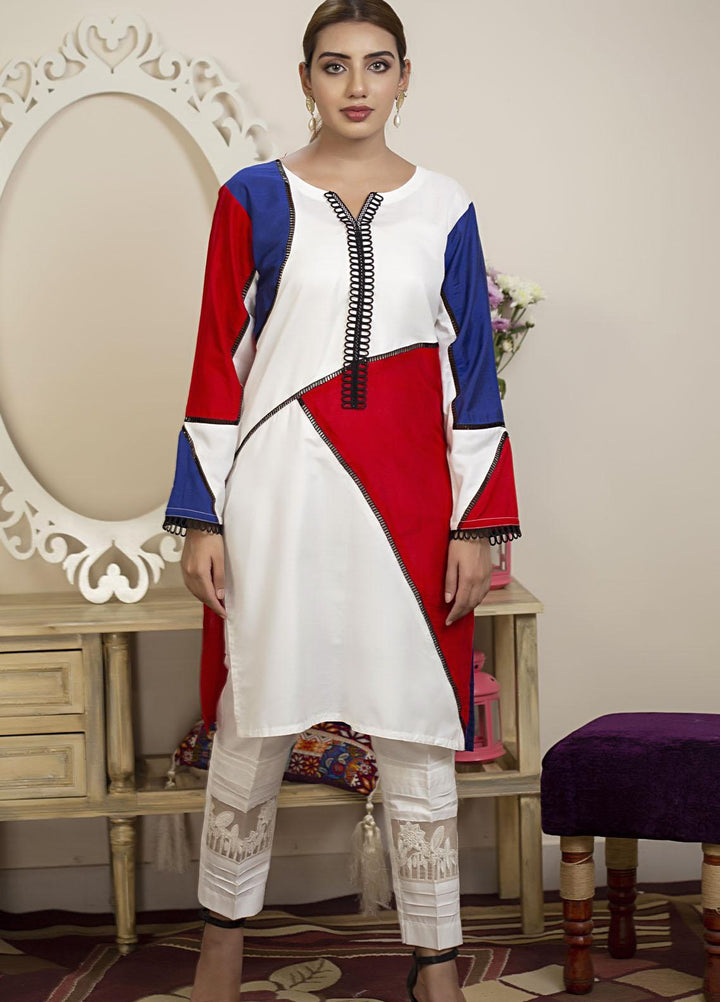 Sidra Mumtaz Luxury Pret  Cotton Silk 2 Piece Suit Trio