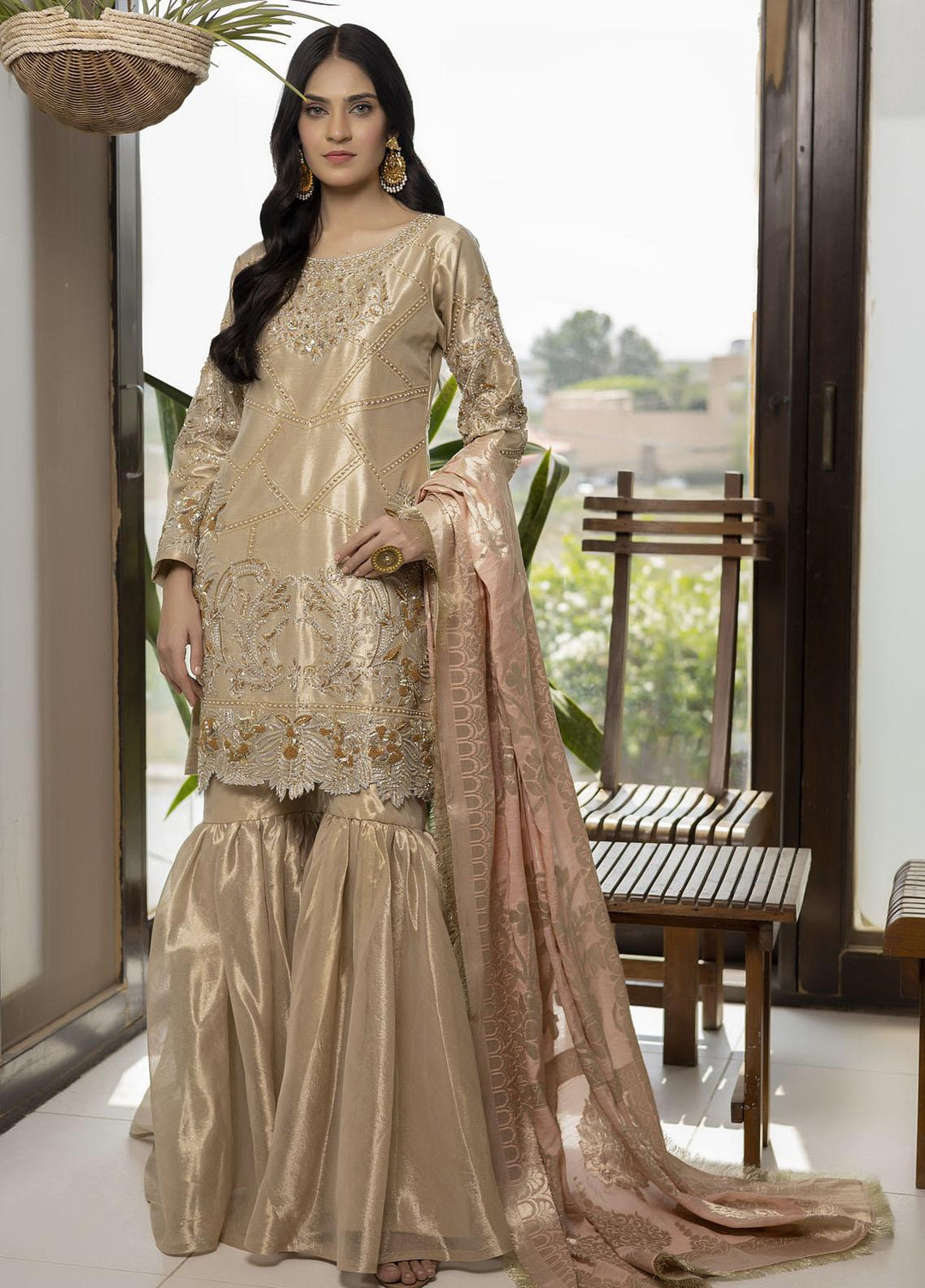 Sidra Mumtaz Ready to Wear (RTW)  Organza 3 Piece Suit JAVERIA 220301-MK-JV