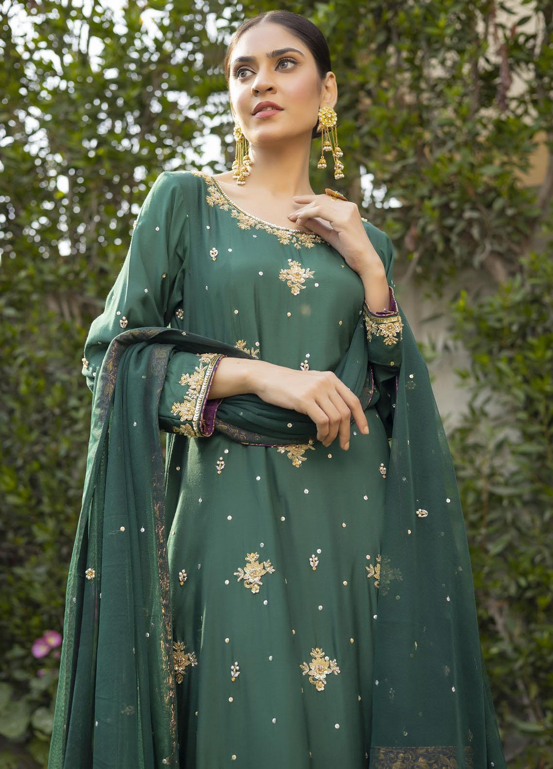 Sidra Mumtaz Ready to Wear (RTW)  Cotton Silk 3 Piece Suit AFROZE 220306-MK-AF