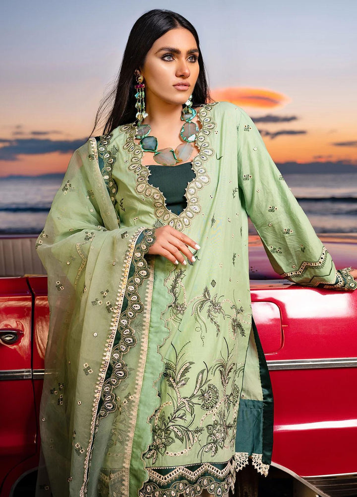 Sifa Embroidered Lawn Suits Unstitched 3 Piece SF21L SL-10-B GUL NAR - Summer Collection