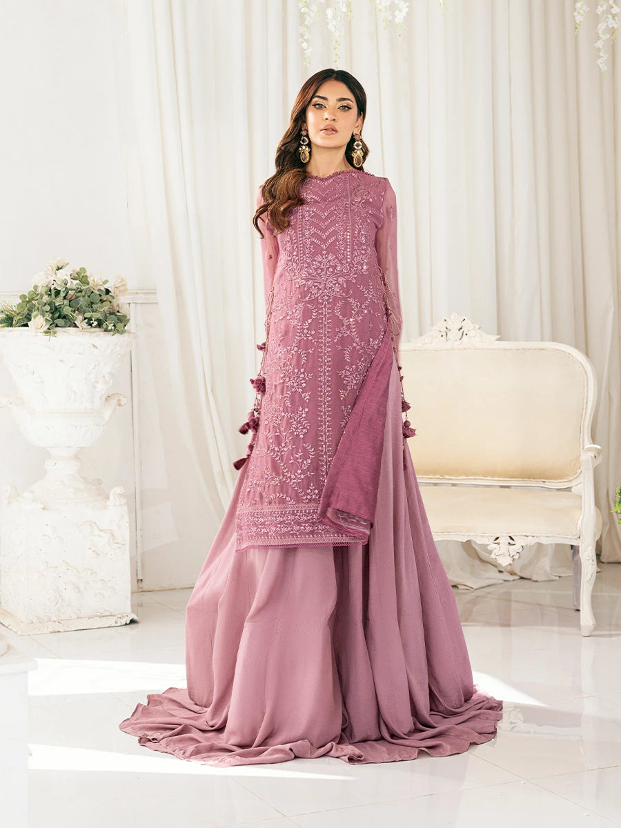 Signature by Salitex Embroidered Chiffon Suits Unstitched 3 Piece SUNS7CH029UT - Summer Collection