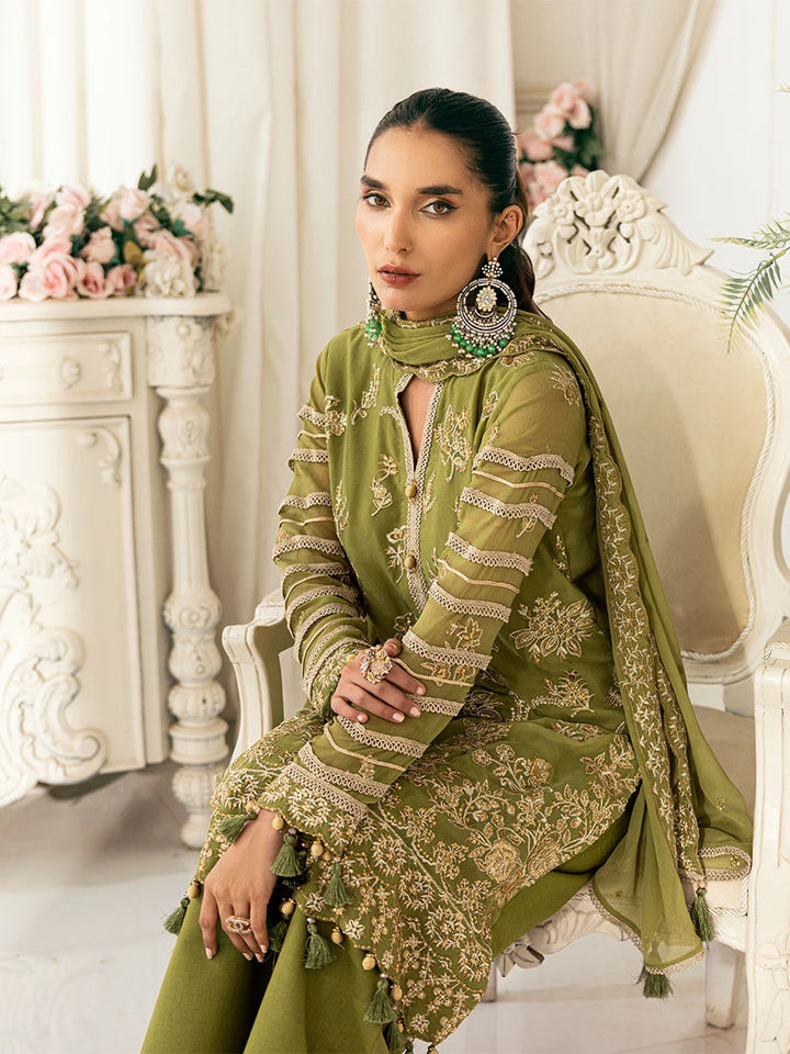 Signature by Salitex Embroidered Chiffon Suits Unstitched 3 Piece SUNS7CH030UT - Summer Collection