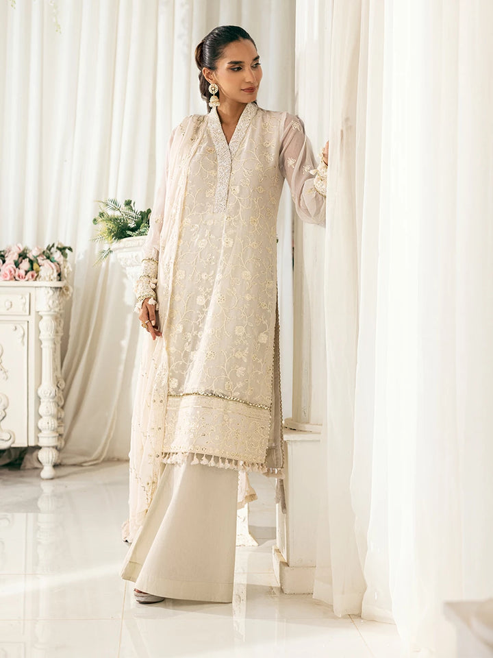 Signature by Salitex Embroidered Chiffon Suits Unstitched 3 Piece SUNS7CH031UT - Summer Collection