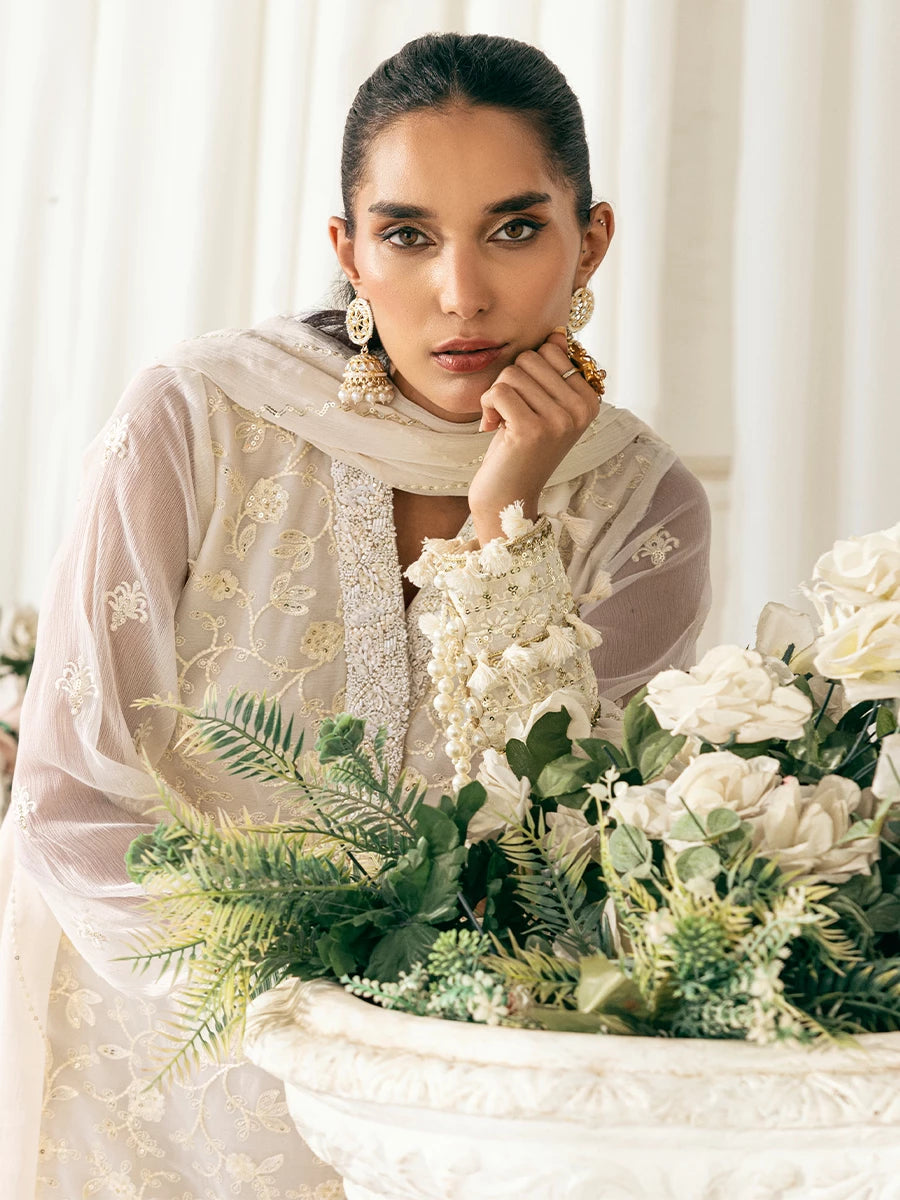Signature by Salitex Embroidered Chiffon Suits Unstitched 3 Piece SUNS7CH031UT - Summer Collection