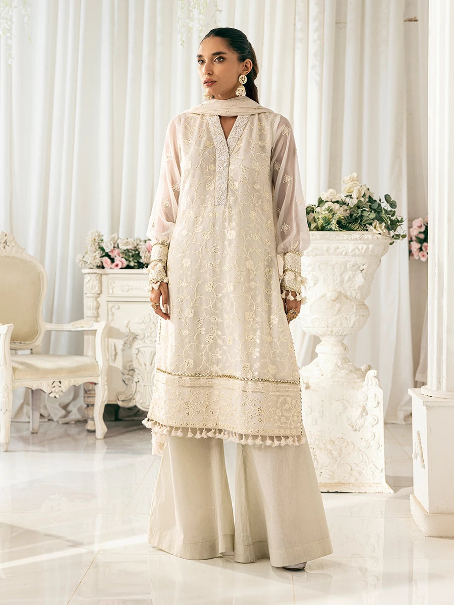Signature by Salitex Embroidered Chiffon Suits Unstitched 3 Piece SUNS7CH031UT - Summer Collection
